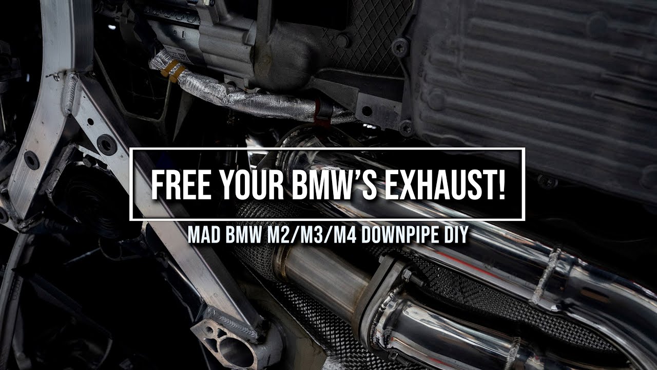 Upgrade your BMW S58 downpipes for more power and sound - MAD 3.5 inch Fat Boy install DIY