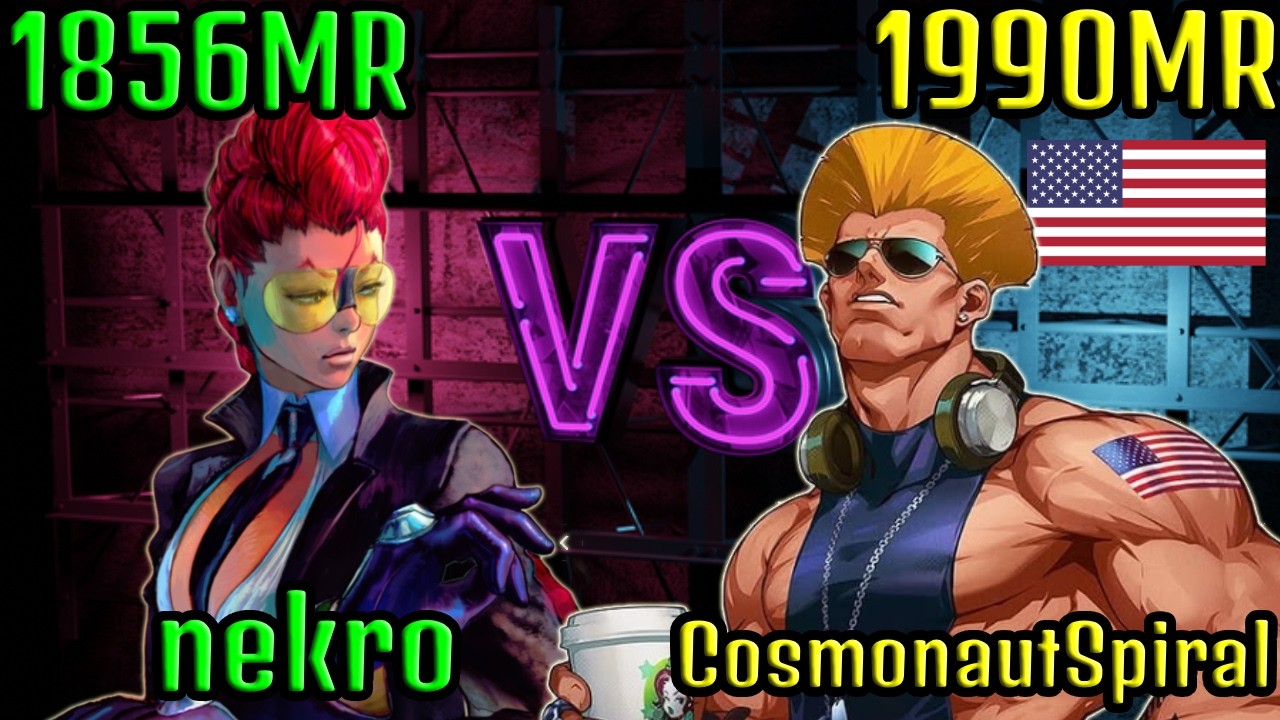 👑 STREET FIGHTER 6 ➥ nekro (C.Viper クリムゾン・ヴァイパ) VS. CosmonautSpiral (GUILE ガイル)  MASTER RANKS 👑