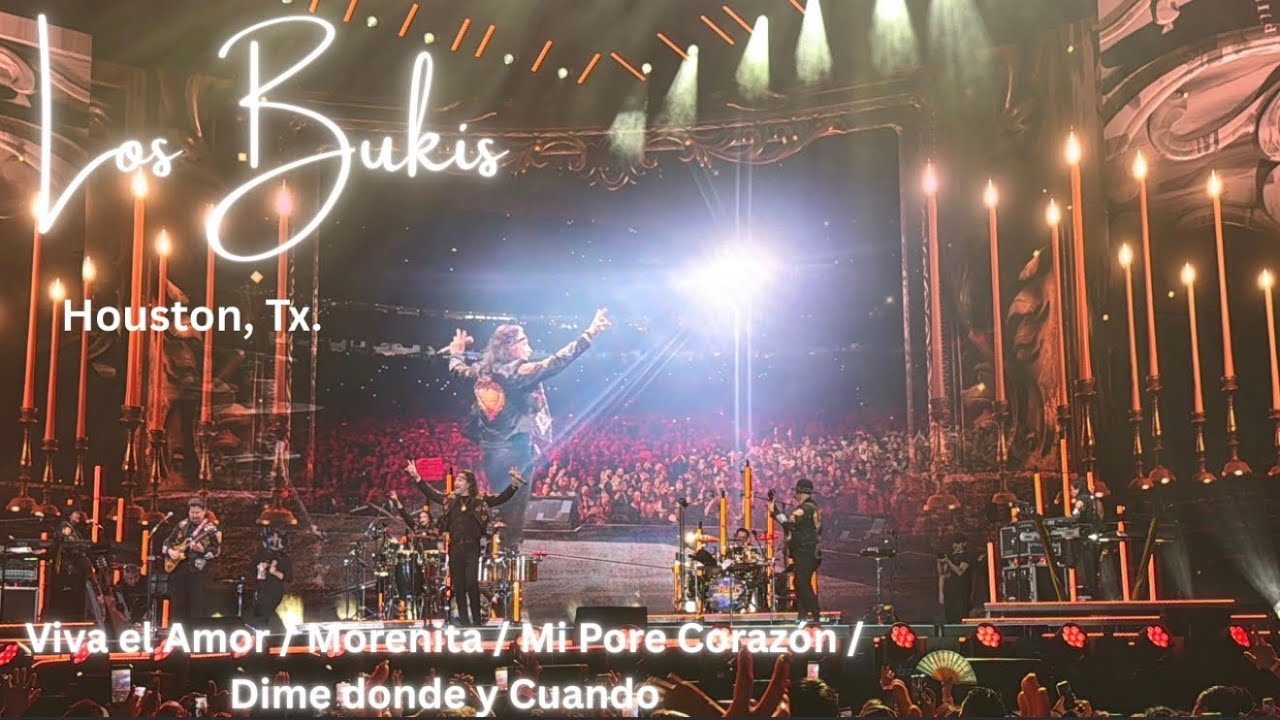 Los Bukis - Viva el Amor / Morenita / Mi pore Corazón / Dime donde y cuando      Houston, Tx.     4K