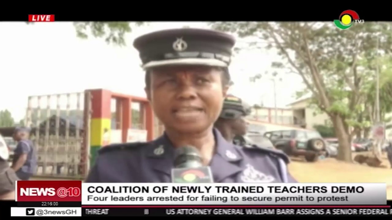 4 leaders of the coalition of newly trained teachers arrested for not securing permit to protest
