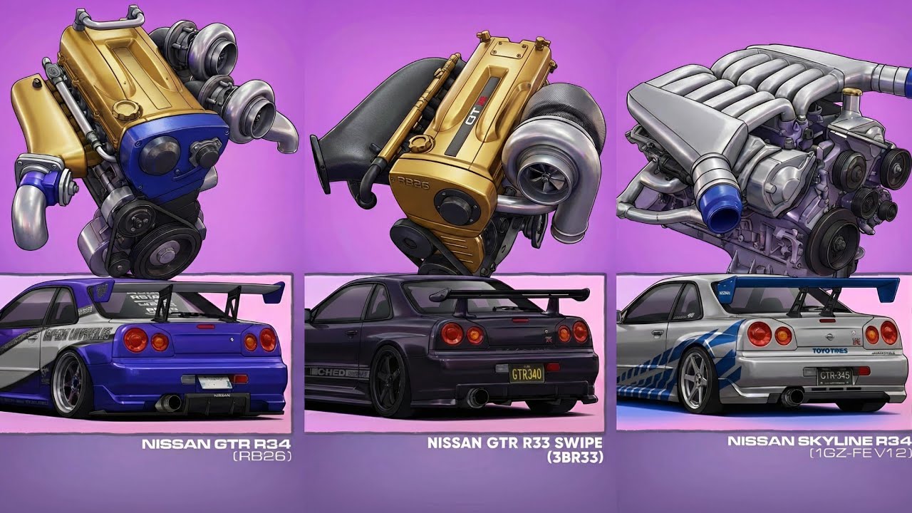 Самые громкие японские модификации: Supra с двигателем V12 против GTR с двигателем RB26 (плюс RX7...