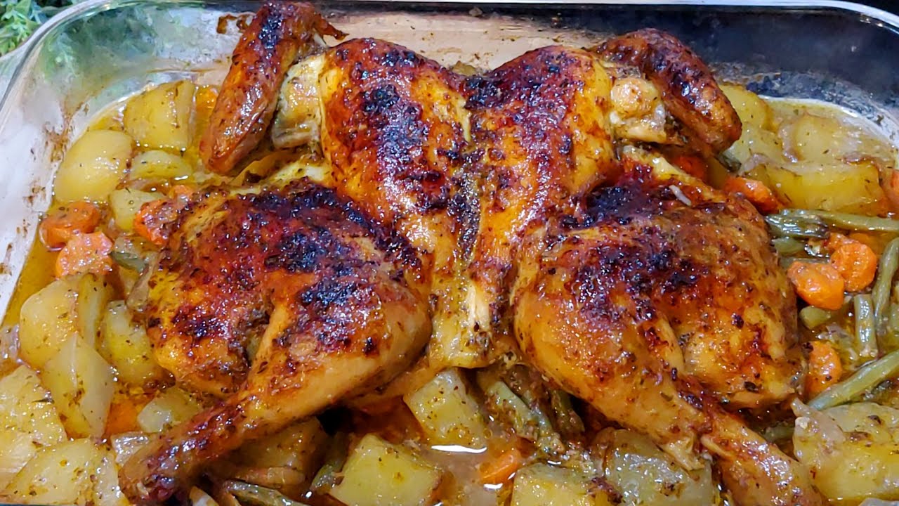Poulet Braisé | Avec Une Delicieuse Marinade || Idée de Repas des Fetes || Baked Chiken