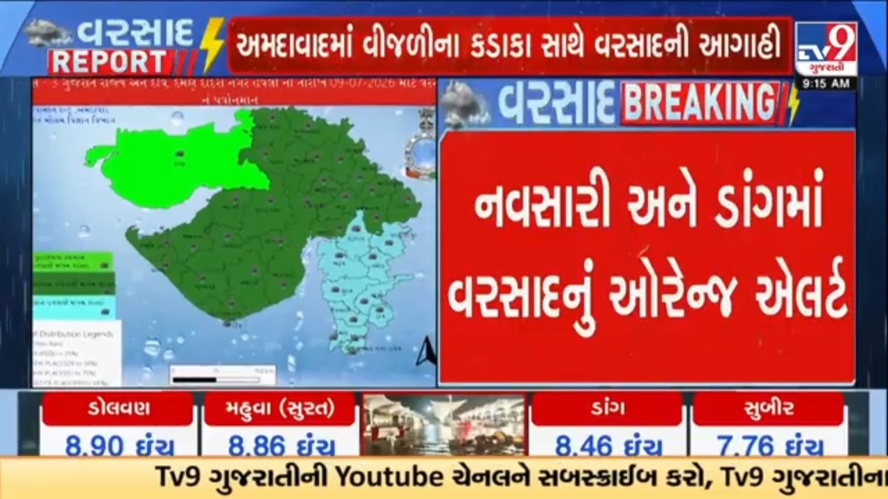 Orange Alert! Intense rain expected, winds up to 50 km/ph likely | Gujarat Rain | Monsoon 2026