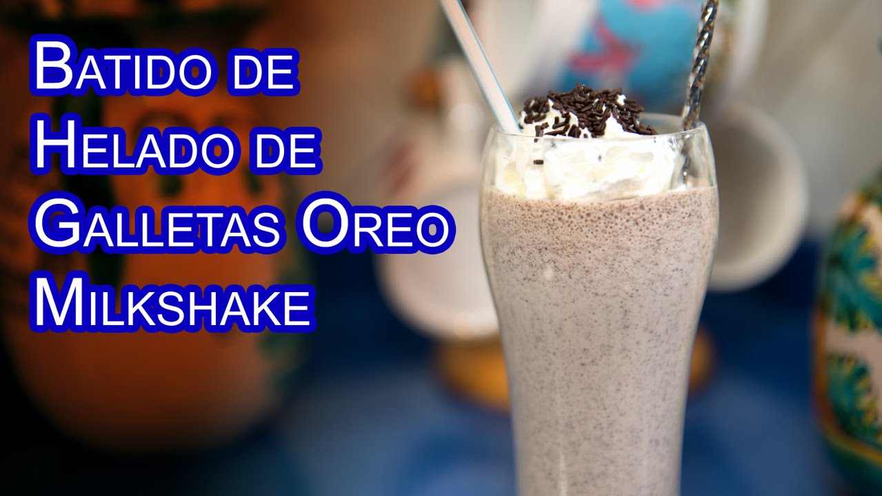 Batido de Helado de Galletas Oreo Milkshake