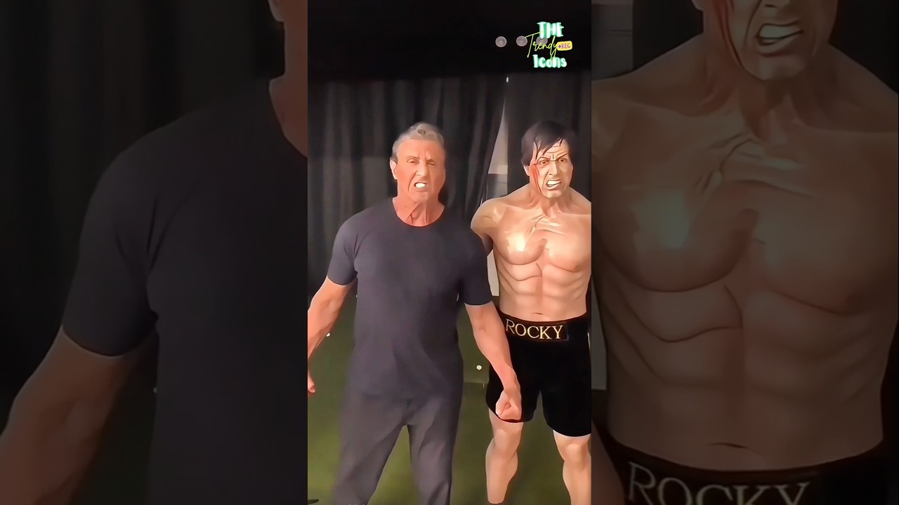 Sylvester Stallone Rambo Stands with His Own Legacy🥊✨##sylvesterstallone #rockey #rambo #hollywood