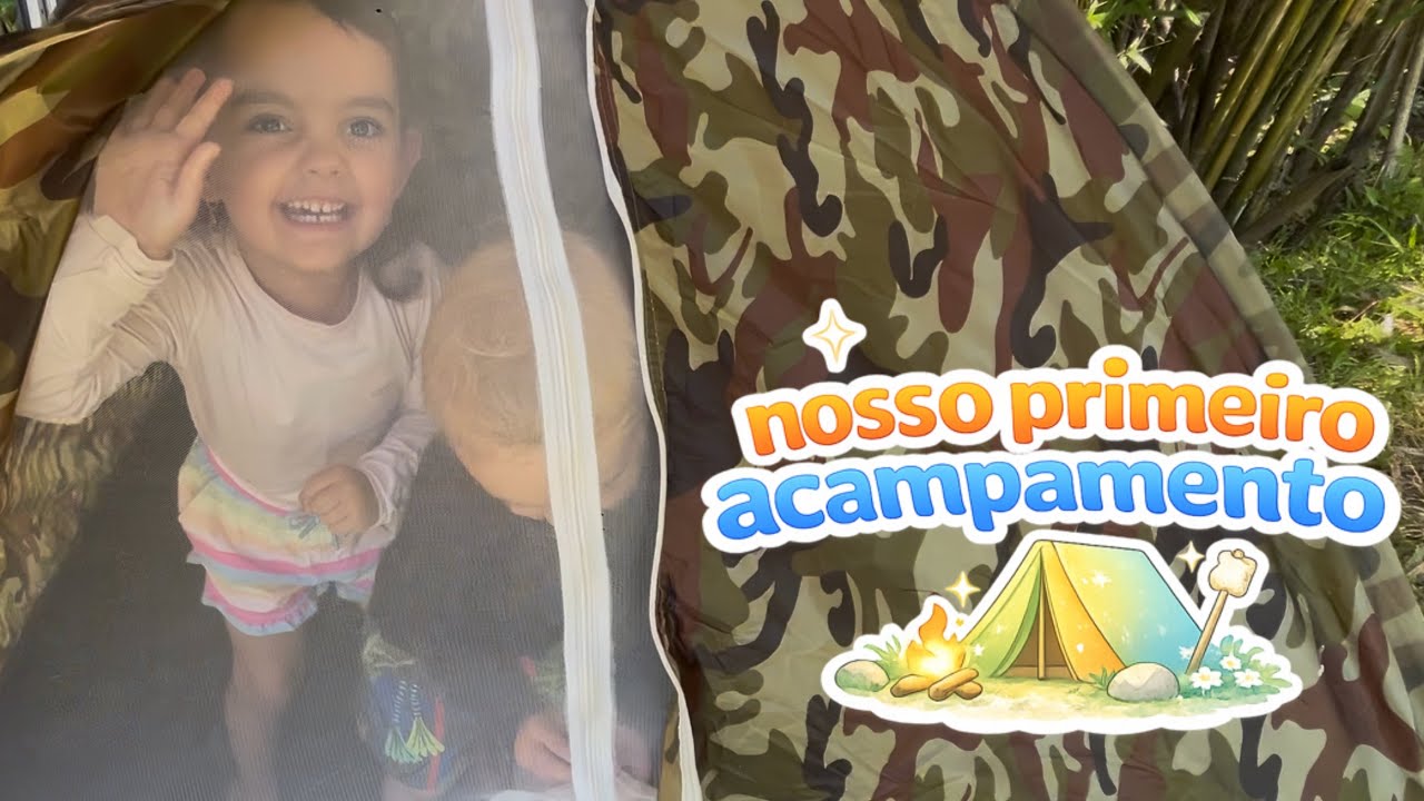 Nosso primeiro acampamento em família 🏕️ | Antonella e Zé Gustavo
