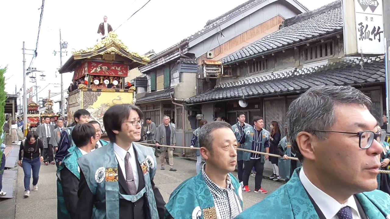 上野天神祭 神幸祭 （だんじり曳行 先頭～最後尾） 上野農人町付近 2019