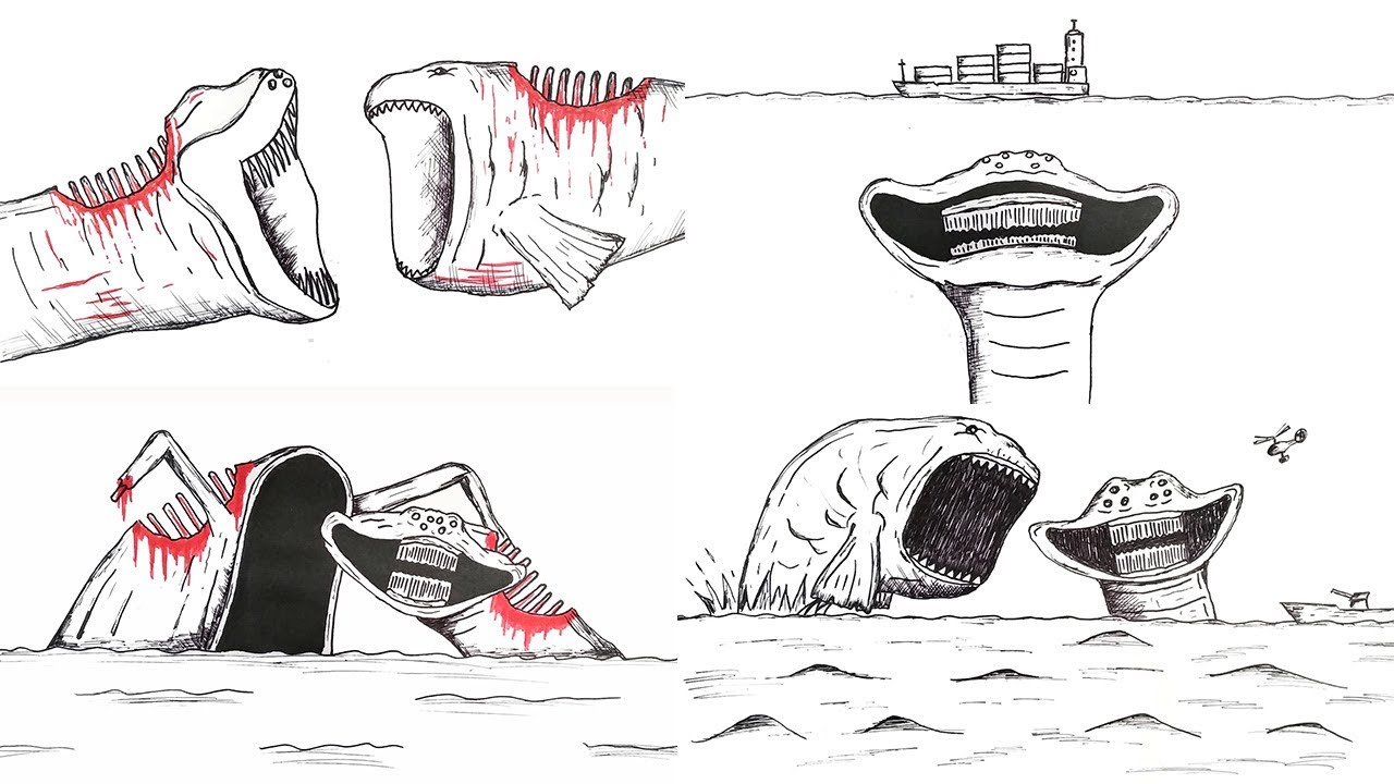 Sea Monsters, My Drawings