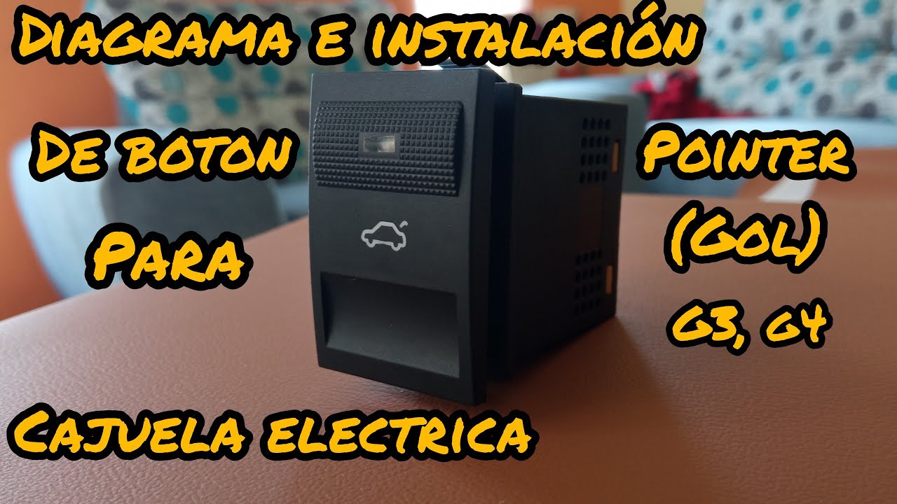 diagrama para conectar botón de cajuela electrica para Pointer (gol) g3, g4