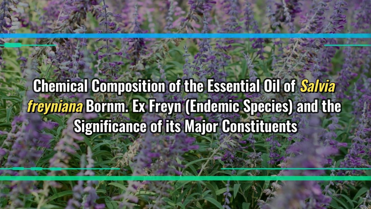 Chemical Composition of the Essential Oil of Salvia freyniana Bornm. Ex Freyn (Endemic Species)