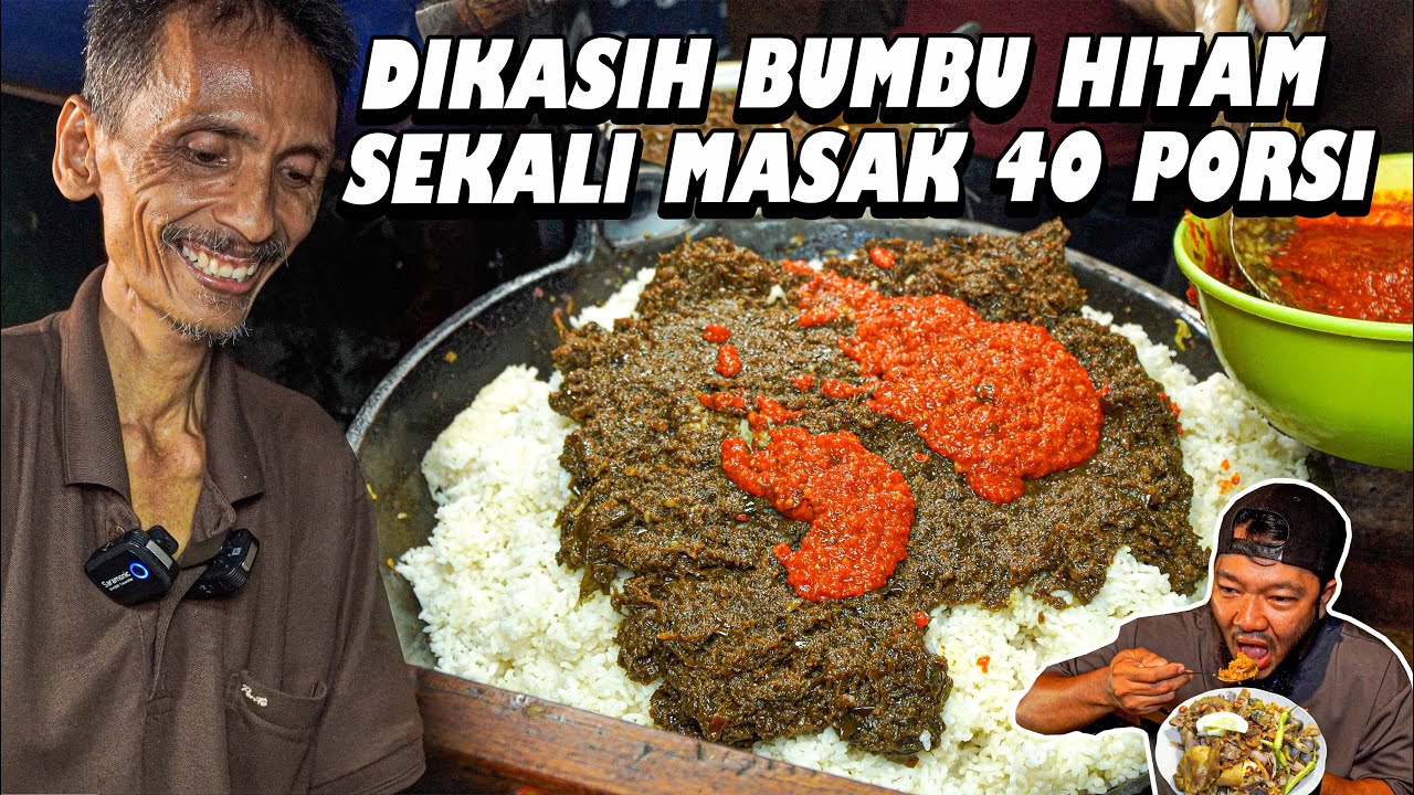 NASI GORENG BUMBU HITAM, JUALAN GELAP2AN YG BELI RELA NUNGGU !!