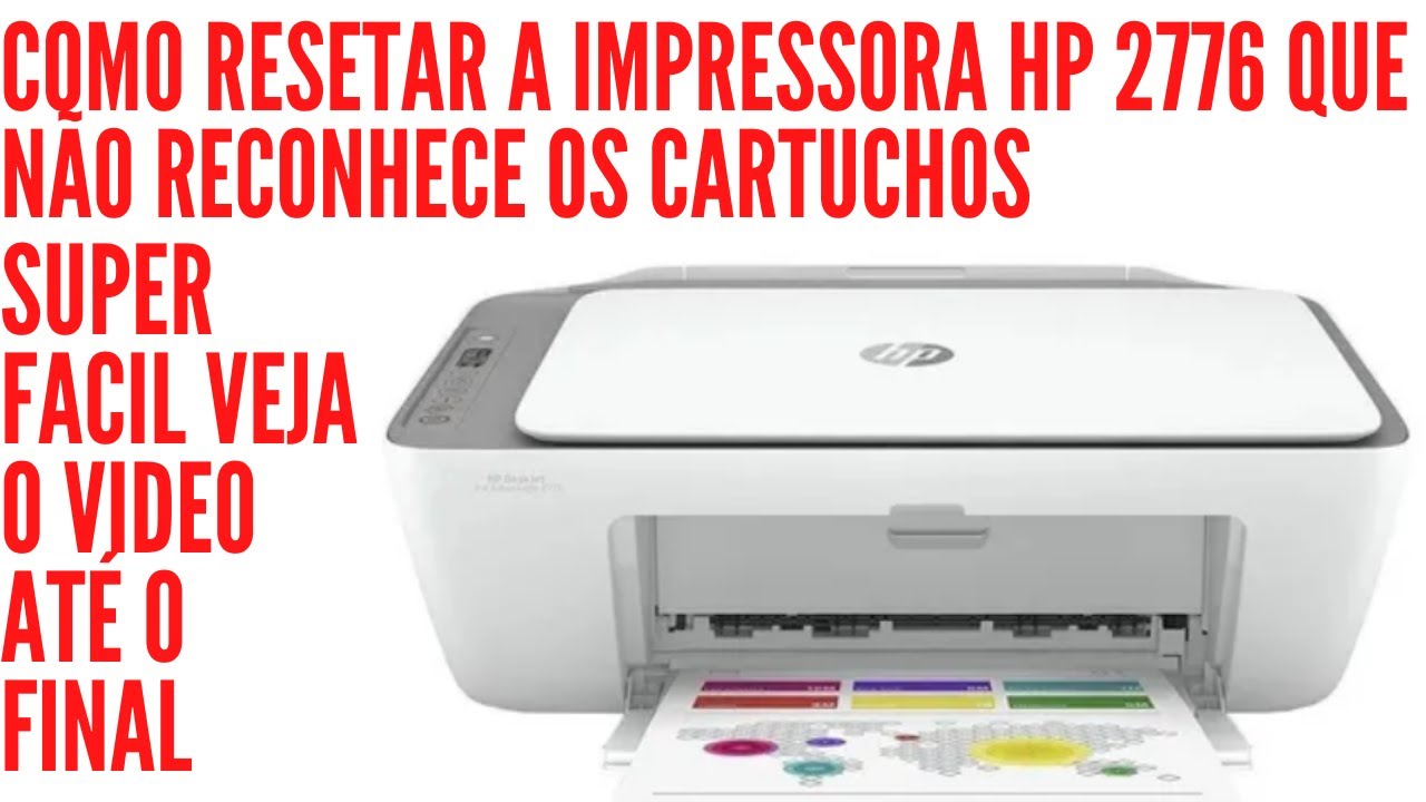 Tua impressora HP 2776  Não Reconhece os Cartuchos Aqui Temos a Solução.