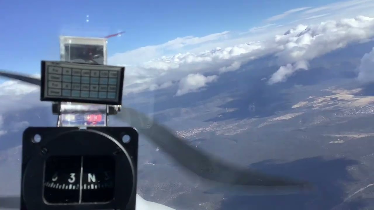 Payson Airport from overhead in a Diamond Motorglider 