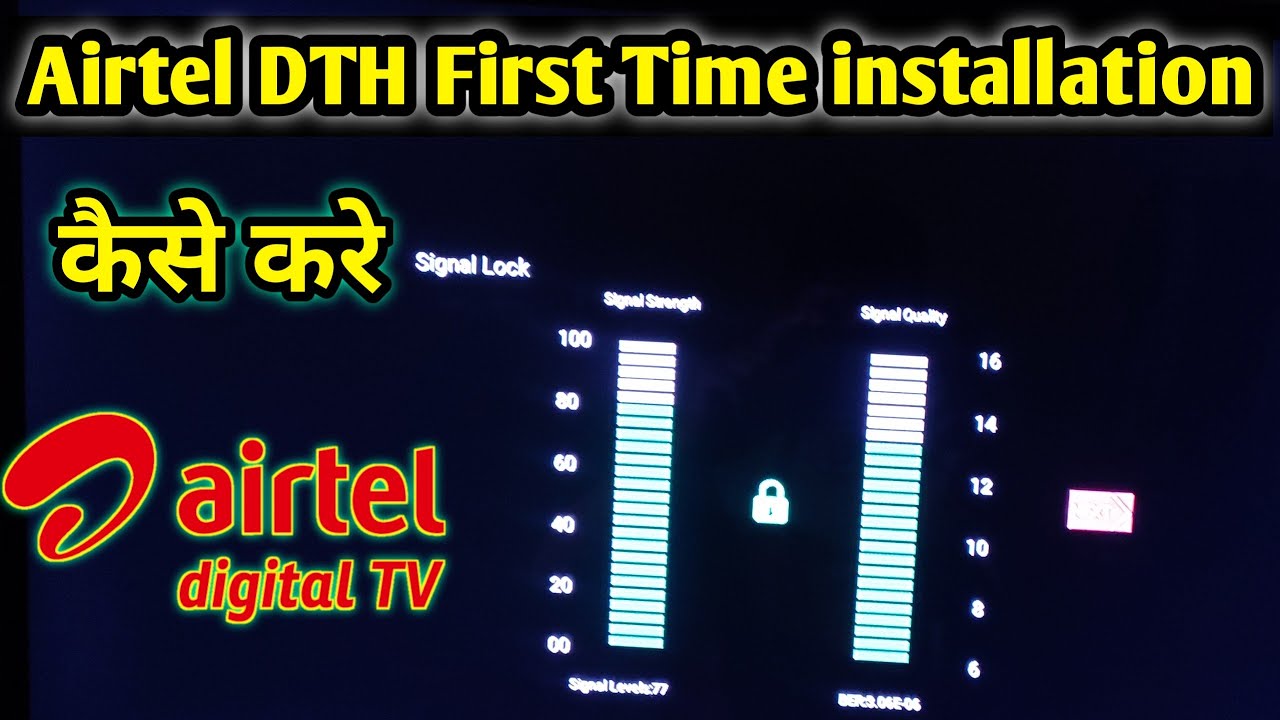 Airtel Setup Box First Time installation kaise karen | Baba Free Dish