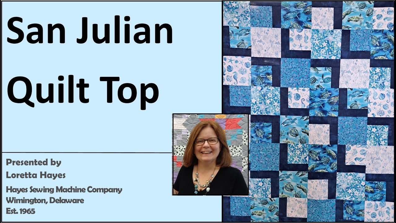 Quick and Easy Quilt using the SAN JULIAN Pattern and FAT QUARTERS