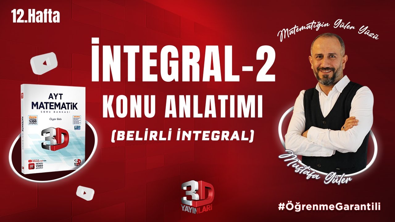 İntegral-2 | Belirli İntegral | 3D Kamp 12.Hafta | PDF #öğrenmegarantili