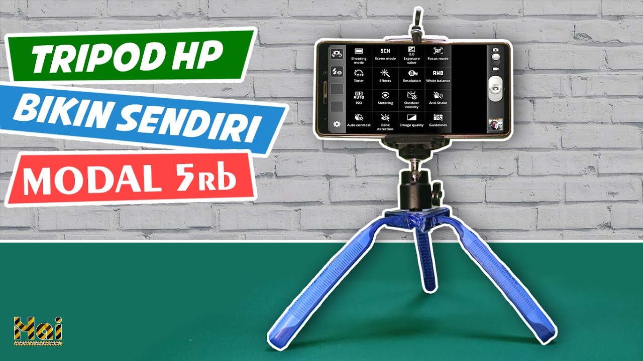 Ga Usah Beli.! Cara Membuat Tripod HP Modal Gillete Bekas | DIY Tripod For Smartphone