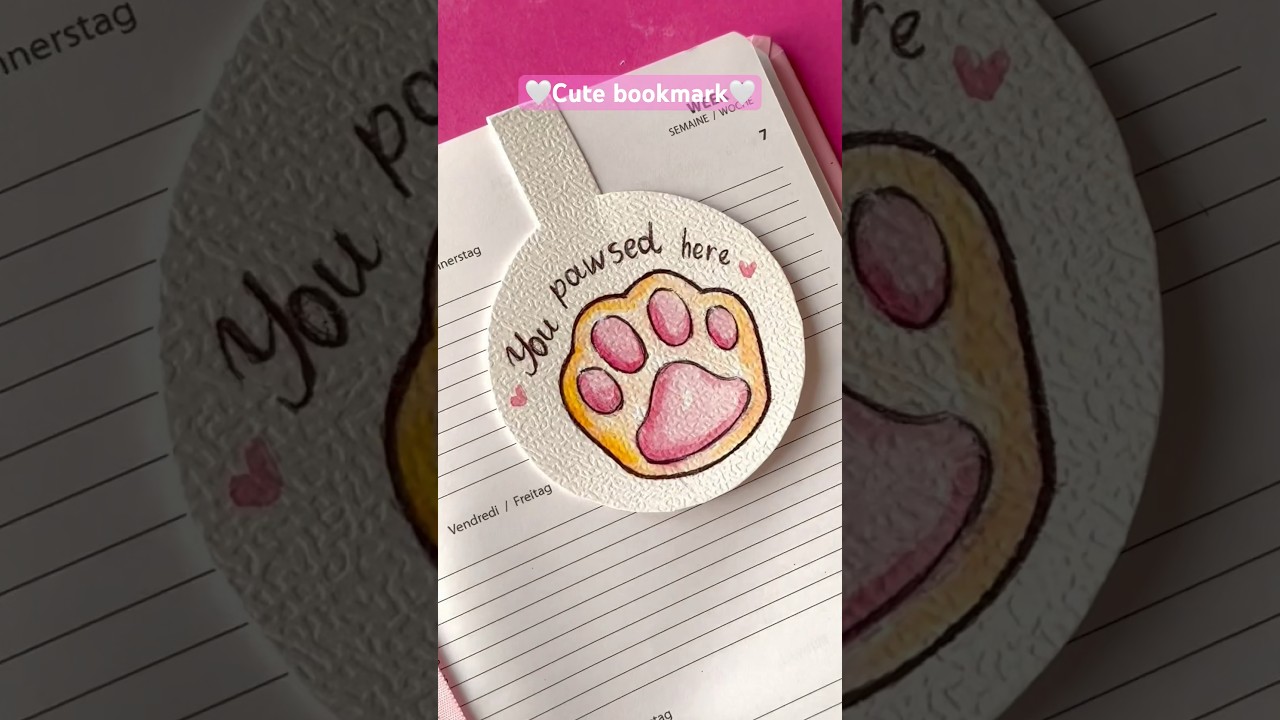 Cute bookmark idea💗