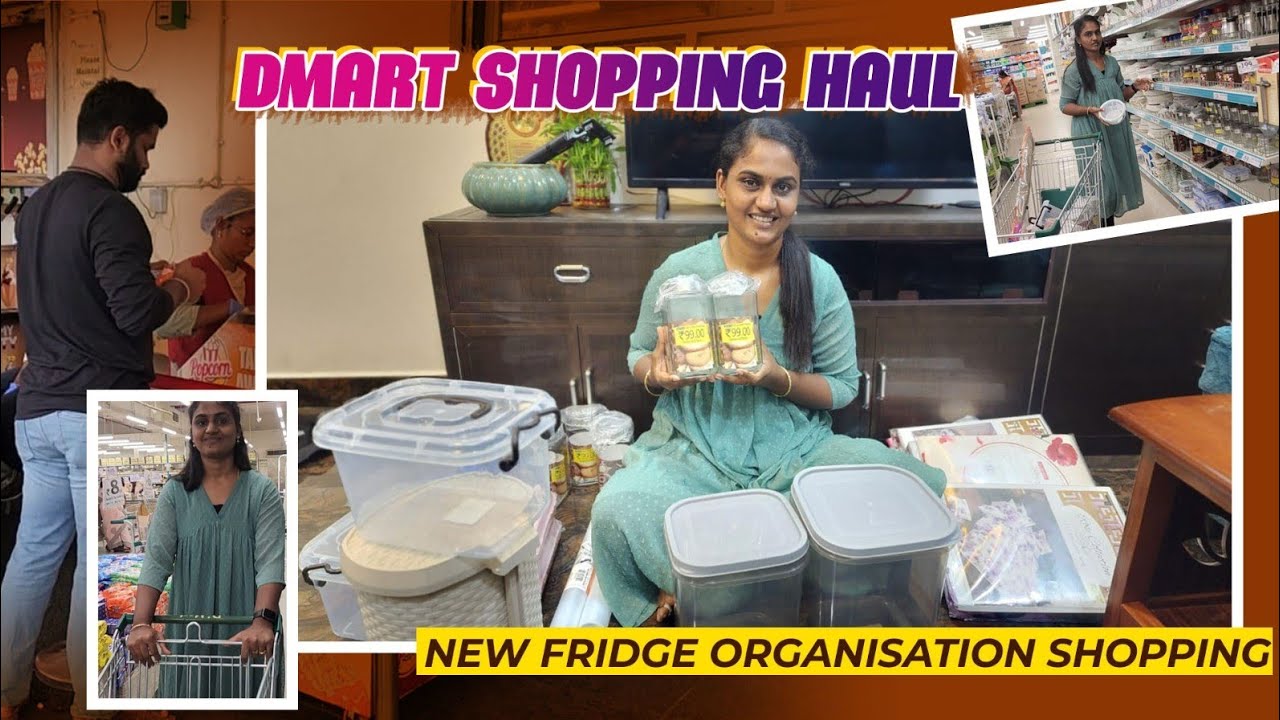 Dmart Shopping Haul | New Fridge Organisation Shopping | RK Family Vlogs