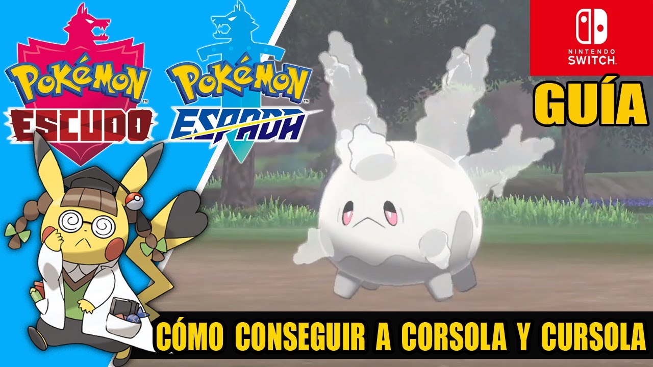 Cómo conseguir a CORSOLA y CURSOLA salvaje en POKÉMON ESPADA Y ESCUDO