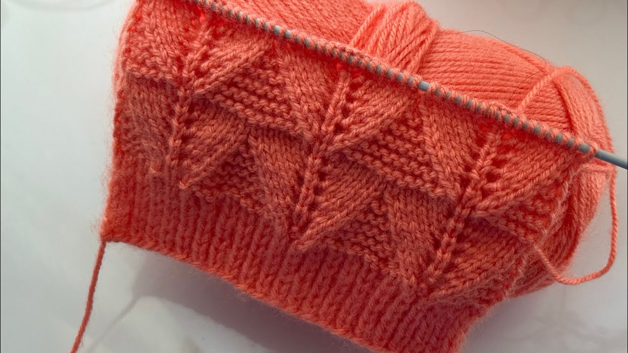 Beautiful Leaf Knitting Design For Ladies Sweater And Cardigan 