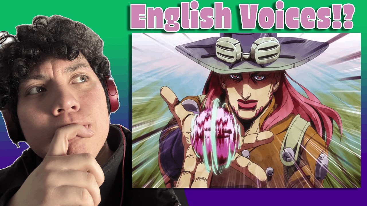 Реакция на новую английскую озвучку в JoJo Steel Ball Run!