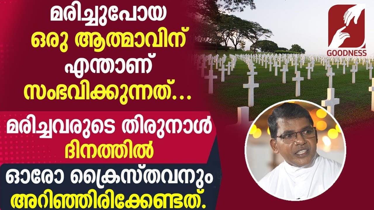 മരിച്ചുപോയ ഒരു ആത്മാവിന് എന്താണ് സംഭവിക്കുന്നത്|PRIEST|CATHOLIC|FEAST OF SOULS|GOODNESS TV