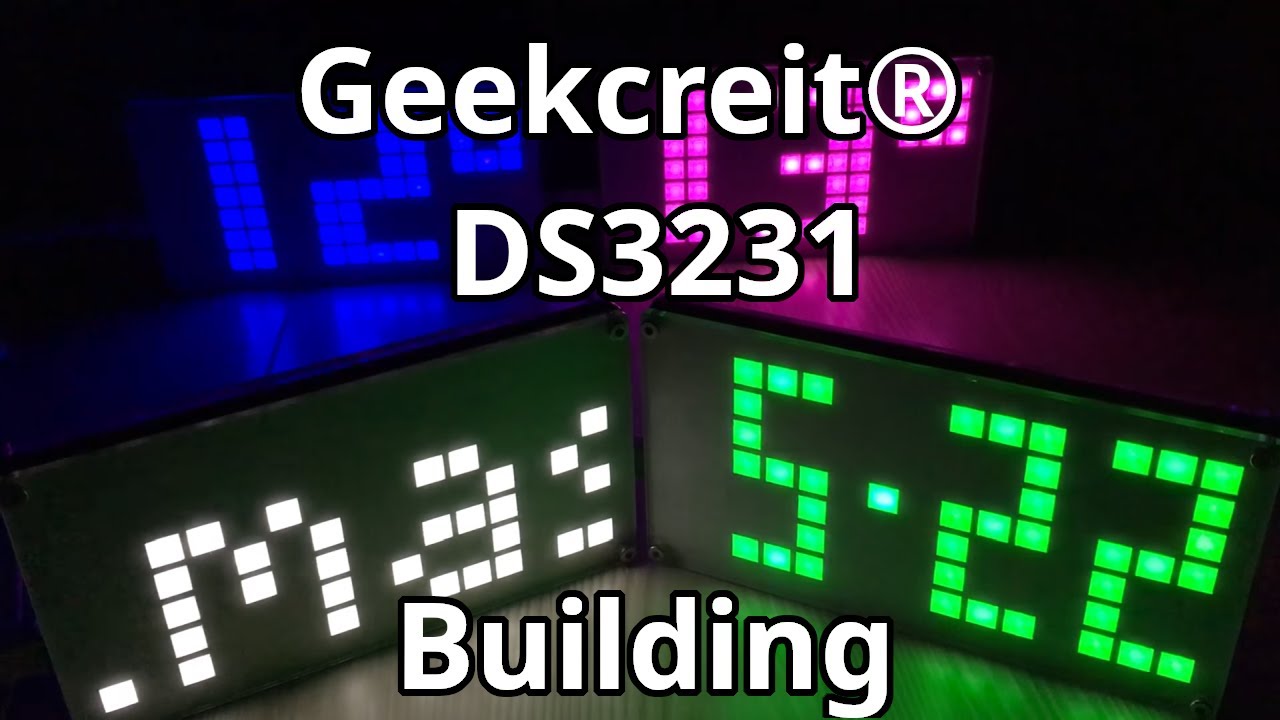 LED Dot Matrix DIY Clock KIT Soldering and Assembly