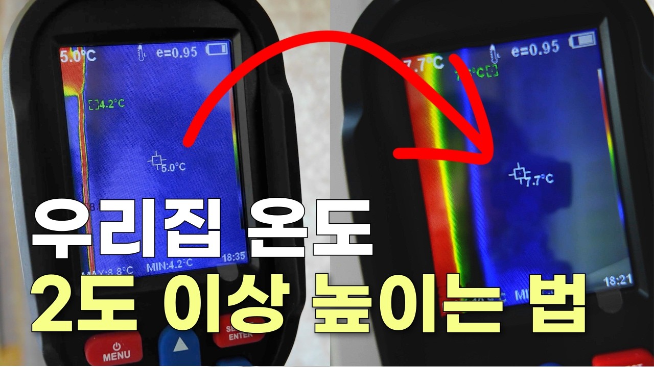 보일러 온도 올리지 마세요! 실내 온도 2도 이상 높이는 비밀