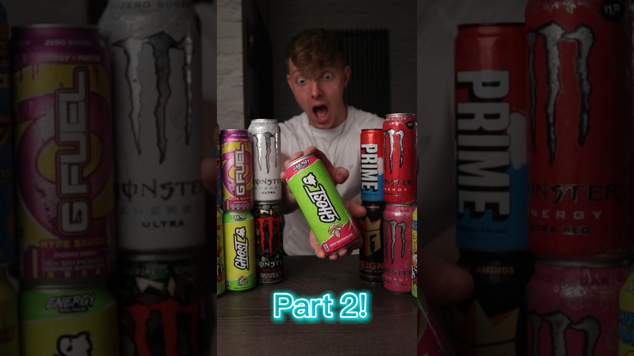 TASTE TESTING UK&rsquo;s MOST TRENDING ENERGY DRINKS (PART 2) #shorts #energydrink #trending