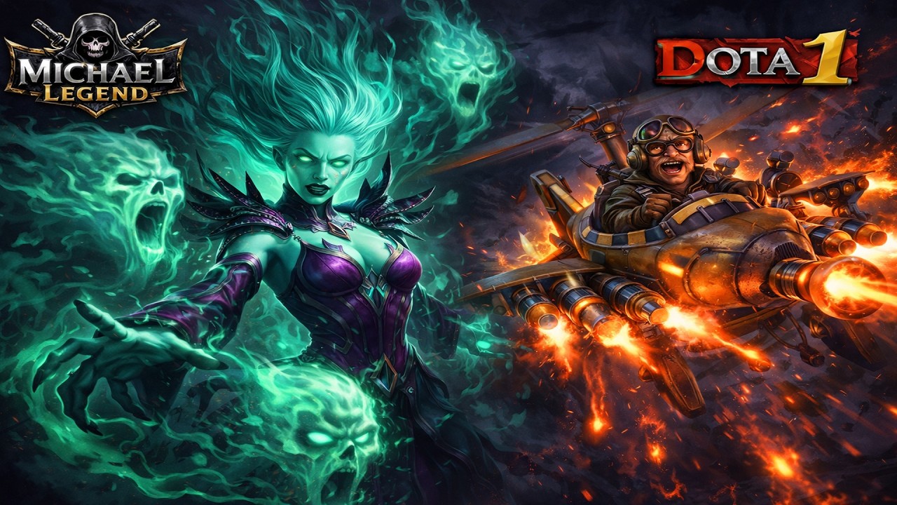 Dota 1'👻Death Prophet vs Gyrocopter | With Esi, Alireza, Omid & Amir–یه گیم جذابو خفن !💥⚔️(Part 142)