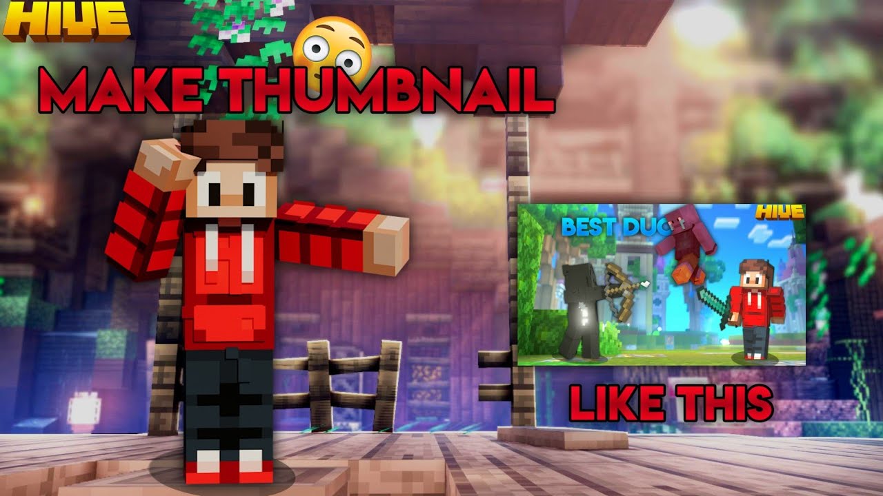How to Make Minecraft Hive Thumbnails! (1 Video Only)