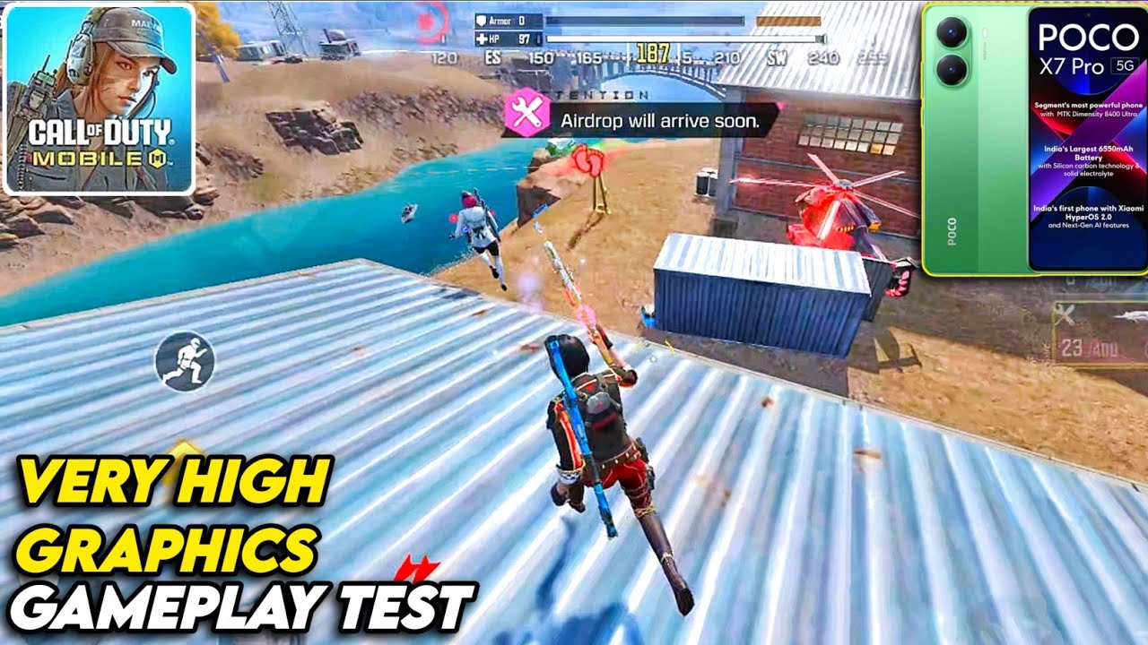 POCO X7 PRO 🔥 CALL OF DUTY MOBILE VERY HIGH GRAPHICS GAMEPLAY TEST + Graphics Settings 