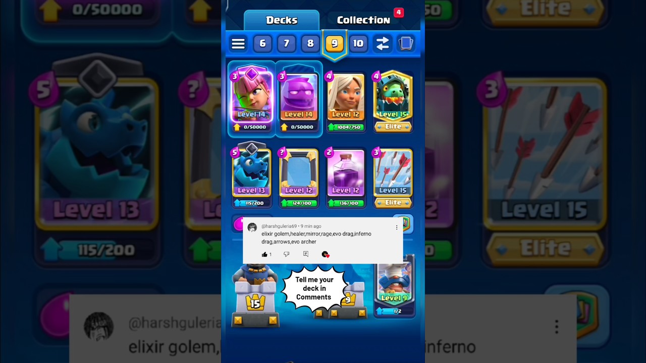 elixir golem battle healer deck 🤯 | clash royale | #shorts #clashroyale #gaming