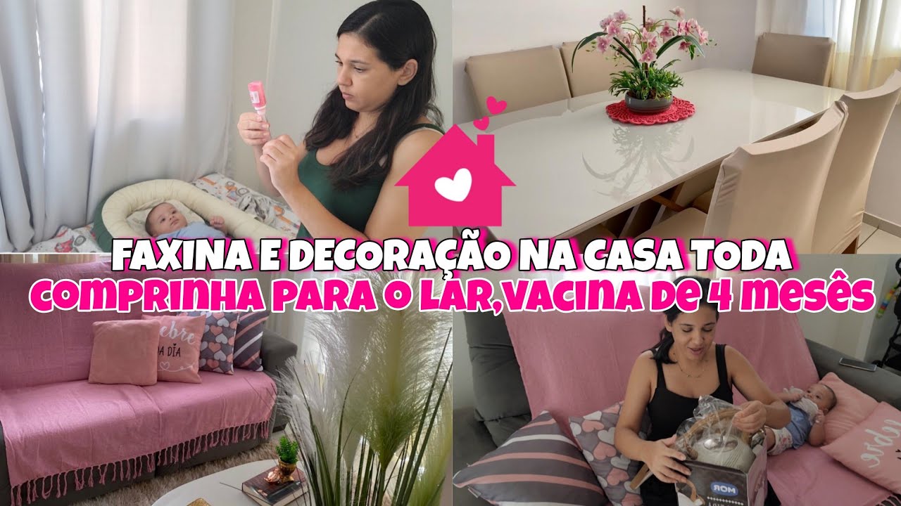 LIMPEI E ORGANIZEI A CASA TODA 🏠VACINA DE 4 MES&Ecirc;S/ROTINA DA CASA/CASA SEMPRE LIMPA #limpezadecasa