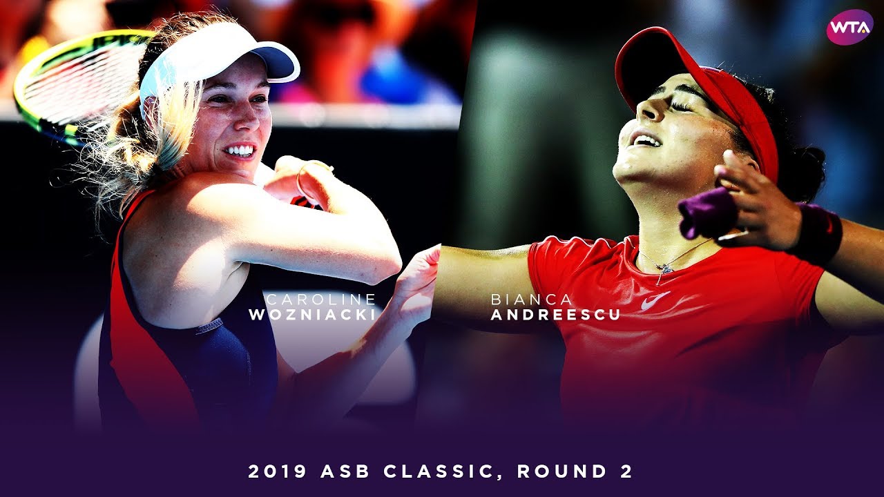 Caroline Wozniacki vs. Bianca Andreescu | 2019 ASB Classic Second Round | WTA Highlights