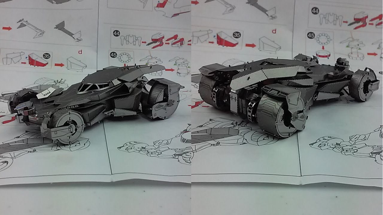 Metal Earth build - Batmobile - Batman Dawn of Justice