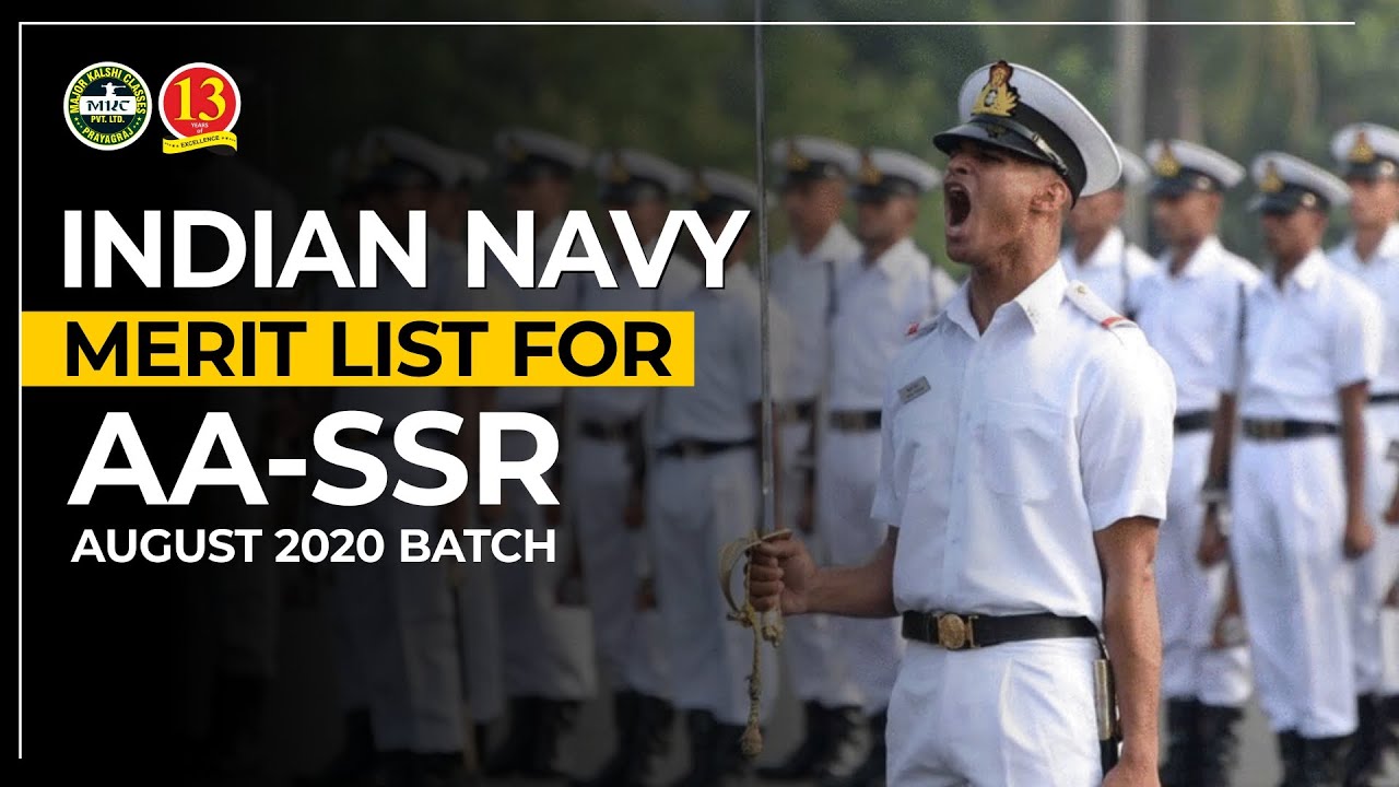 Indian Navy AA SSR 2020 Batch Merit List Out | Cut Off?