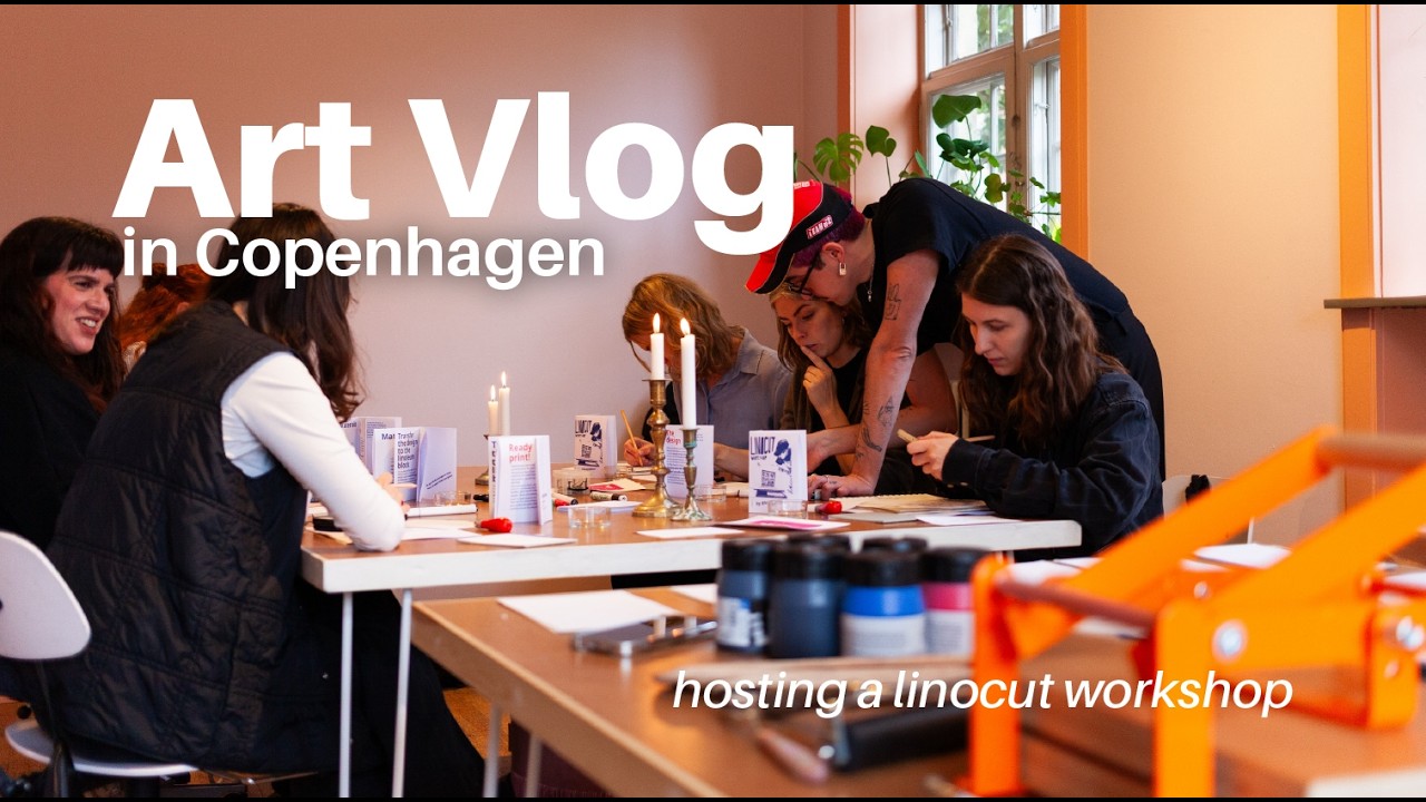 Life in Copenhagen as an Artist: Hosting a Linocut Workshop and Tattooing