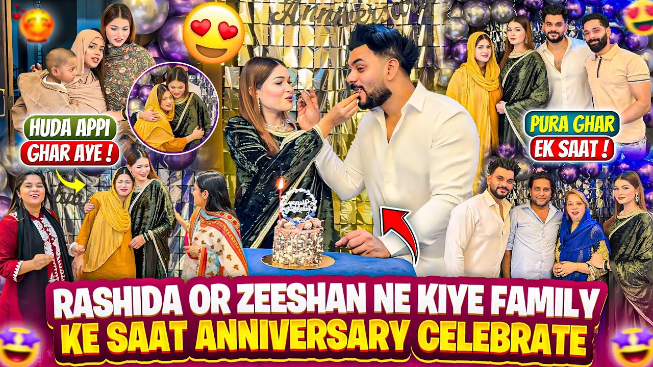 Rashida Or Zeeshan Ne Kiye Family Ke Saat Anniversary Celebrate 😍| Fokats | Abresh & Zeeshan