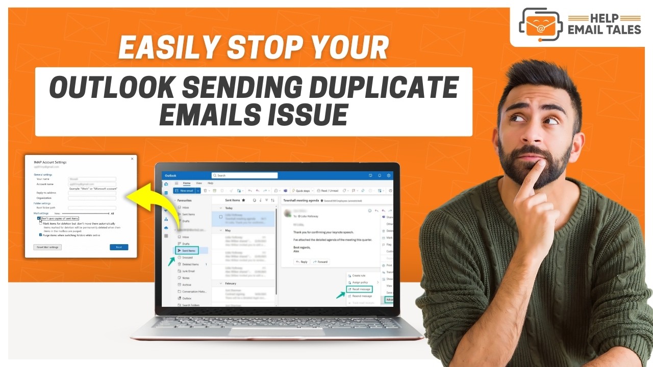 Outlook Sending Duplicate Emails &ndash; Stop It Now | Help Email Tales