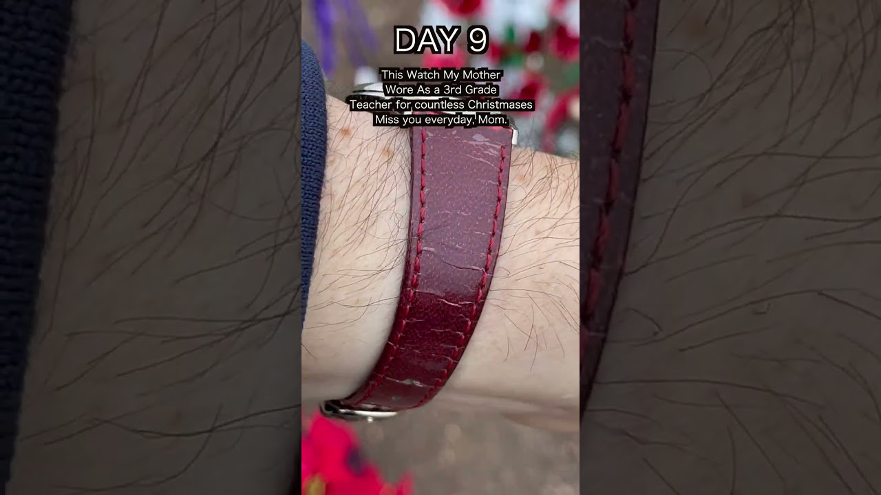 Wrist Check Day 9 of The 12 Days of #Wristmas - My Mom's Santa Watch #shorts #watches