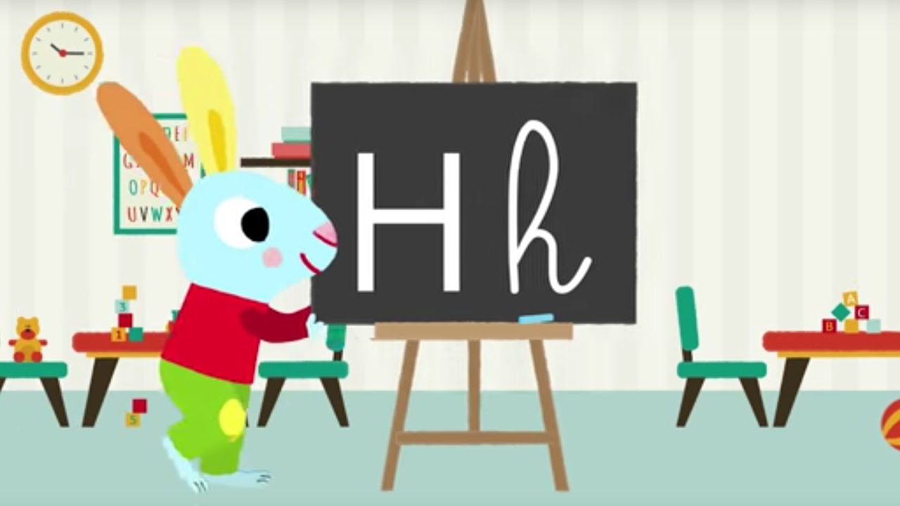 Les lettres de l'alphabet - Apprendre à écrire le H avec Pinpin et Lili