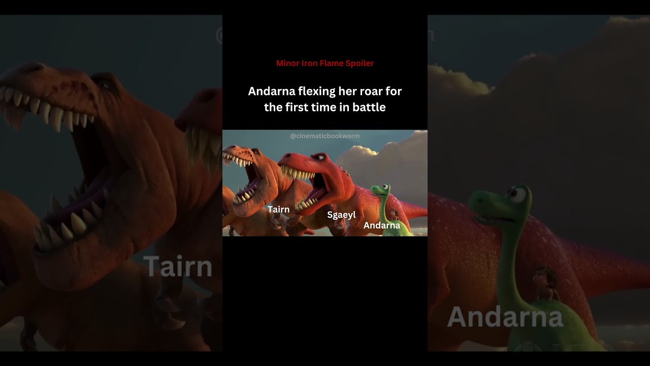 Andarna flexing her roar in her first battle #ironflame #fourthwing #booktube