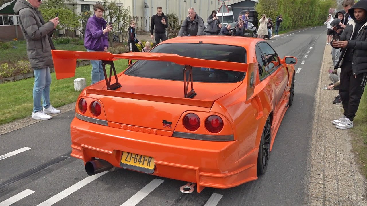 1000HP Nissan Skyline R33 Bee*R B334R RB30DET HKS Exhaust - Revs, Burnouts, Acceleration Sounds!