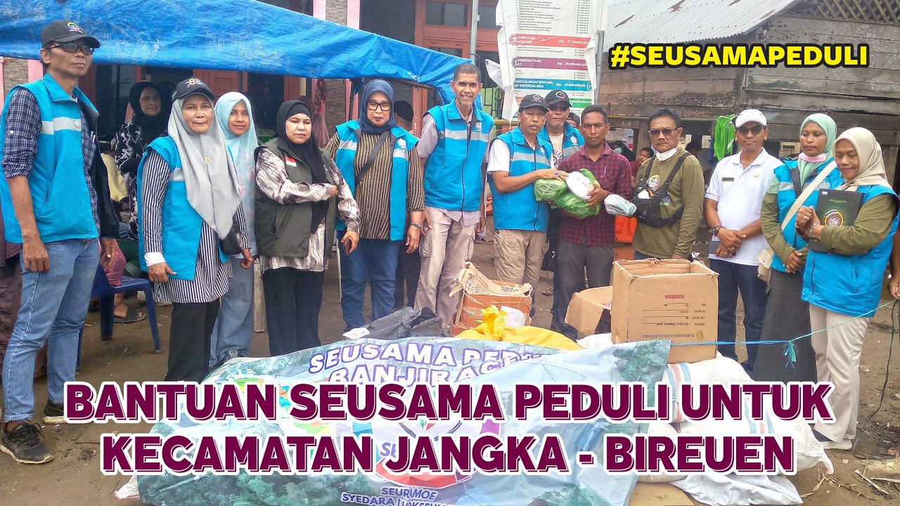 Seusama Peduli Tebar Bantuan di Kecamatan Jangka Bireuen
