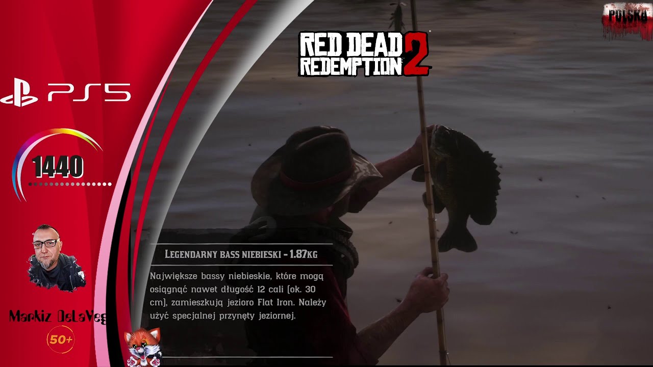 Red Dead Redemption 2 -== Legendarny BASS NIEBIESKI ==-  PlayStation 5