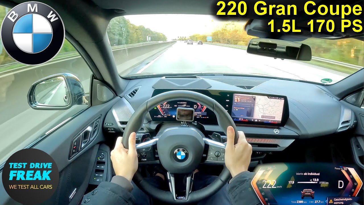 2025 BMW 220 Gran Coup&eacute; (170 PS) TOPSPEED POV 🚗 Autobahn Drive | No Speed Limit | Top Speed Test