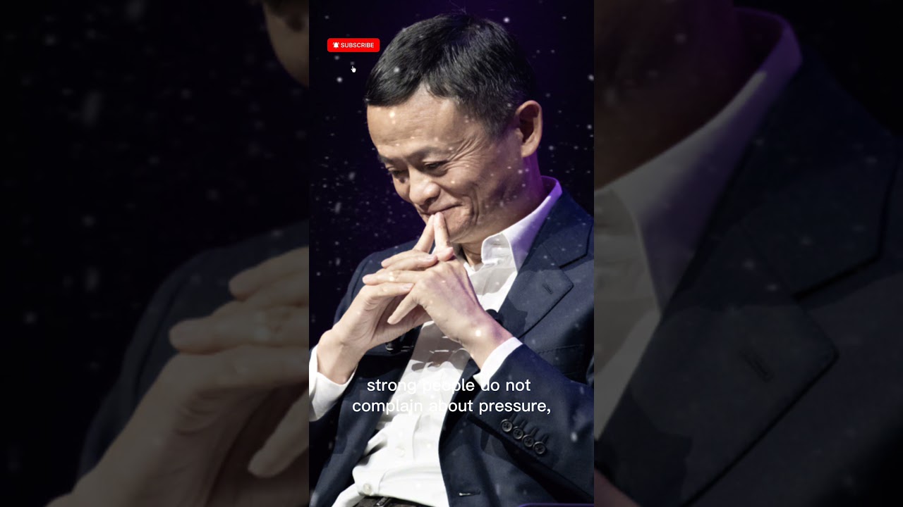 Jack Ma on Pressure | Hard Times Build Strong Minds 