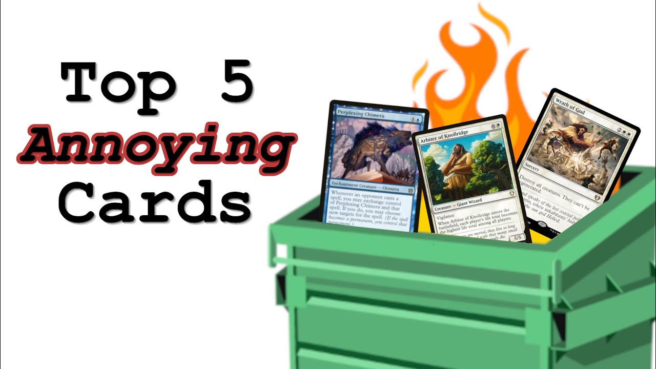 Top 5 Most ANNOYING Cards in Magic: The Gathering (for Commander)